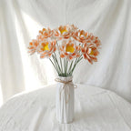 Fausses tiges de lotus en argile sculptée à la main, décoration d'intérieur pour vase, jaune/blanc/vert/orange/rose