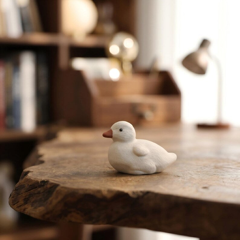 Céramique Canard Figurine Rustique Fait Main 2 Modèles