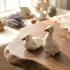Céramique Canard Figurine Rustique Fait Main 2 Modèles