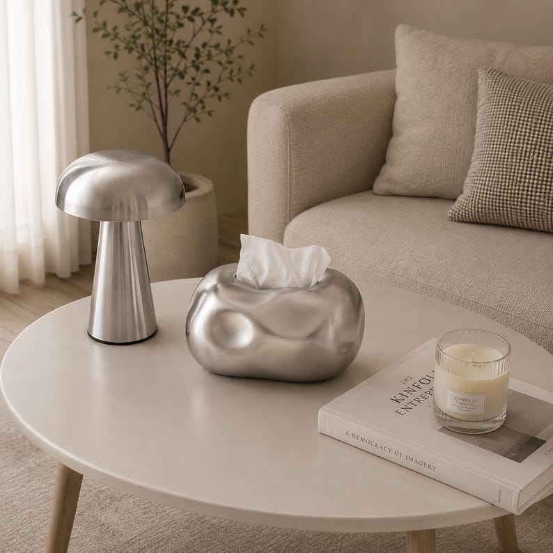 Boîte à mouchoirs en porcelaine minimaliste, style scandinave, support pour mouchoirs